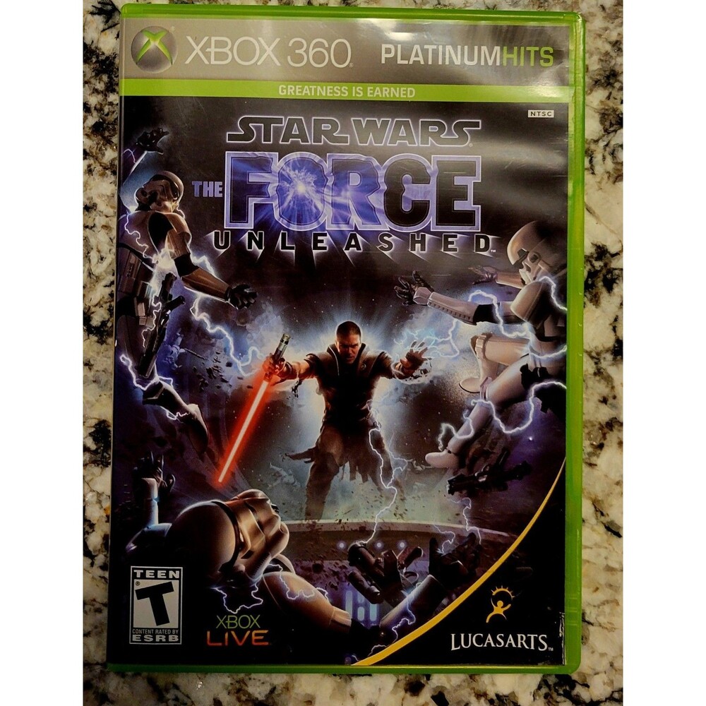 Star Wars The Force Unleashed Platinum Hits (Microsoft Xbox 360) Complete|Tested